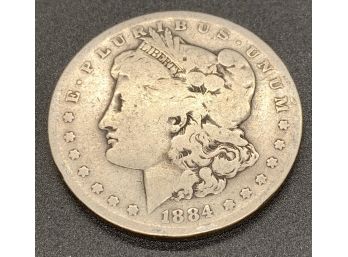 1884-S Morgan Head Silver Dollar