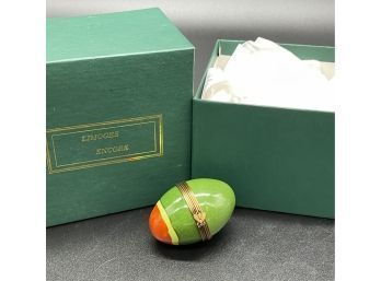 Limoges Egg Trinket Box