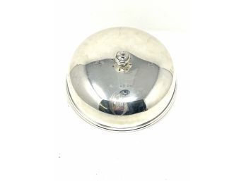 Antique Silver Food Dome Or Plate Cover Monogrammed