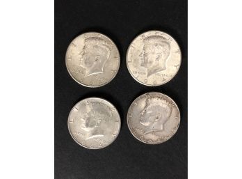 (4) 1964 Kennedy Half Dollar