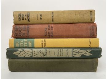 Collection Of Antique Books Including Spyri, Stratton-Porter And Kipling