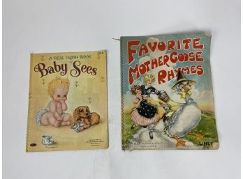 Antique Children's Books On Linen
