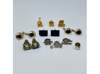 Collection Of Mens Cufflinks And Pins