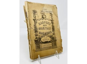 Harpers New Monthly Magazine, March 1878 - Poor Condition As Pictured