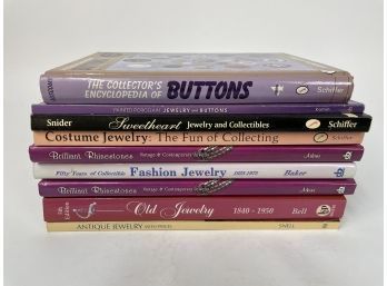 Lot Of (9) Jewelry And Button Reference Books