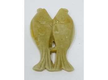 Vintage Carved Lucky Fish Pendant