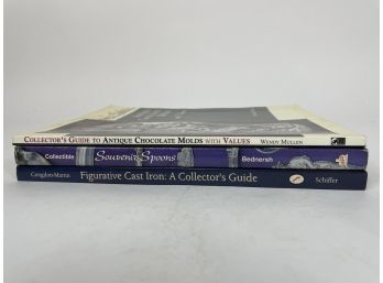 (3) Reference Books On Antique Cast Iron, Chocolate Molds And More !