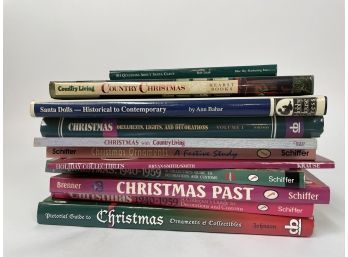 Lot Of 10 Christmas / Christmas Ornament Reference Books