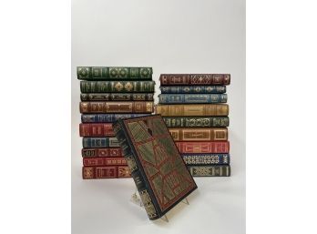 Large Collection Of Franklin Library Series First Edition Signed Leather Bound Books