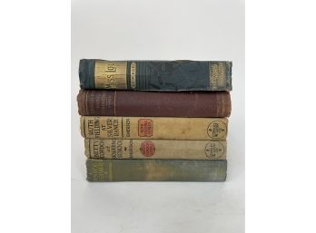Collection Of Antique Books Including Emerson And E. P. Roe