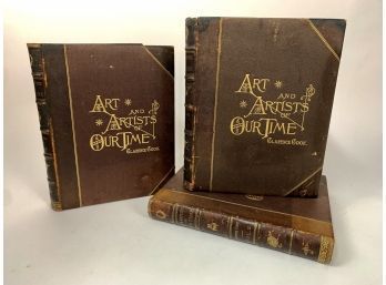 Three Volume Set -  Art And Artists Of Our Time By Clarence Cook - Large And Heavy!!
