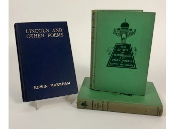 Collection Of Antique Books - By Edwin Markham - 1910/1930s - Signed SEE PHOTOS!!