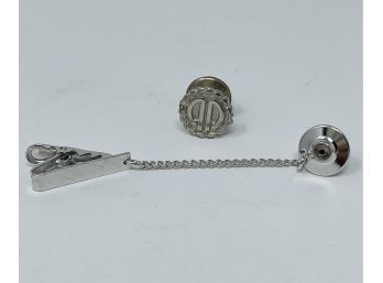 Sterling Pin And Tie Clip (6.10 Grams)