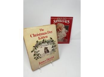 Vintage Christmas Books - Includes (2) Copies Of The Christmas Day Kitten
