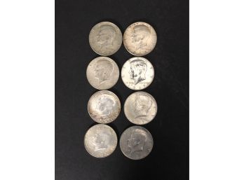(8) 1967 - 1968 Kennedy Half Dollar