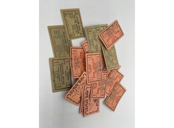 Collection Of Ocean Beach Park Tickets From The 1970s