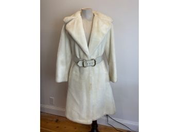 Vintage Womens Borgana Belted Coat