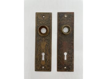 Authentic Late 1800's - Early 1900's Victorian Style Door Plates