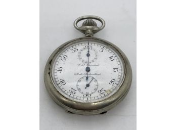CL Guinand Split Second Chronograph Pocket Watch