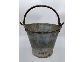 Vintage Galvanized Bucket - Heavy
