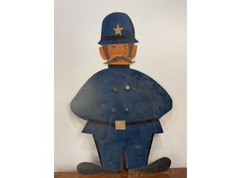 Large Police Officer Handmade Hand Painted Figure
