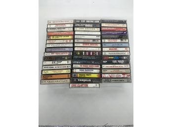 Large Collection Of Mixed Era Cassette Tapes ZZ Top , Marley And More
