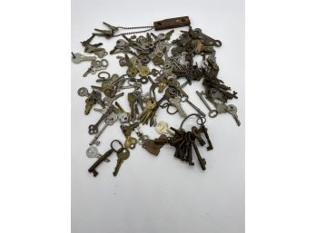 Large Collection Of Vintage Keys