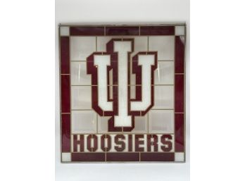 Hoosiers Stained Glass Window For The Indiana Hoosiers 16' X 17.5'