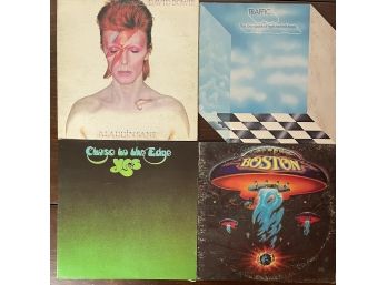(4) Vintage Records - Including David Bowie, Traffic And YES