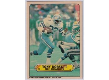 1983 Topps Tony Dorsett Sticker