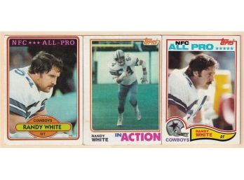 Three Topps Randy White Cards: NFC All-pro & Topps In Action