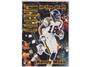 1998 Fleer Ultra Randy Moss Caught In The Draft Rookie Insert