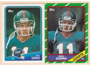 Topps 1986 & 1987 Phil Simms