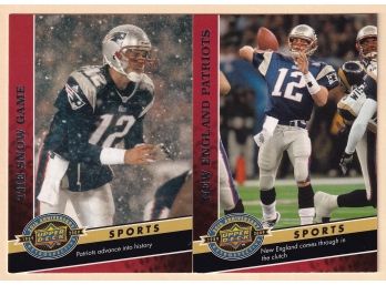 2009 Upper Deck 20th Anniversary Retrospective ' New England Patriots' And ' The Show Game'