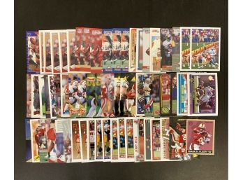 Large Lot Of Jerry Rice Football Cards