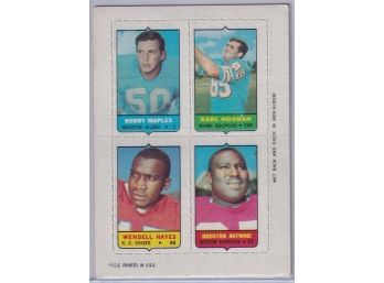 1969 Topps Four In One Mini  Maples, Noonan, Hayes, Antwine
