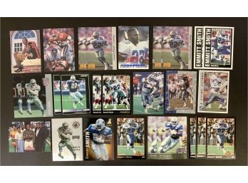 Large Lot Of Emmitt Smith Football Cards