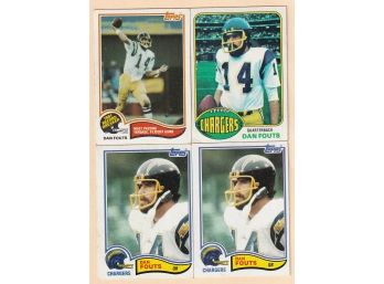 Lot Of Four Topps Dan Fouts Cards