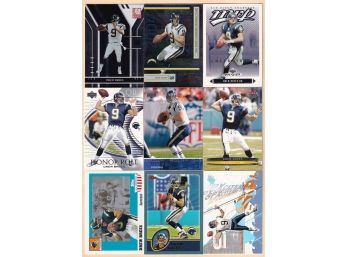 Lot Of 9 Drew Brees Football Cards