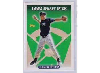 1993 Topps 1992 Draft Pick Derek Jeter Rookie Card