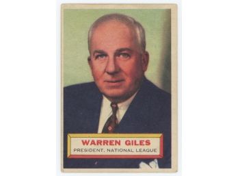 1956 Topps Warren Giles