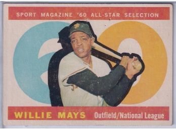 1960 Topps Sport Magazine '60 All-Star Selection Willie Mays