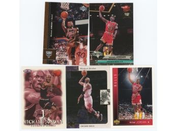 Lot Of 5 Michael Jordan Basketball Cards