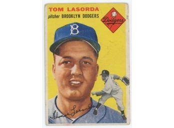 1954 Topps Tom Lasorda Rookie Card