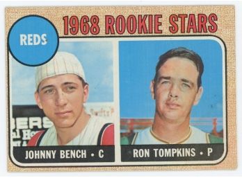 1968 Topps Rookie Stars Johnny Bench & Ron Tompkins
