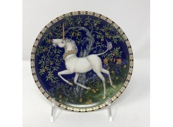 Unicorn In Dreamers Garden Collectors Plate William Hallett Germany