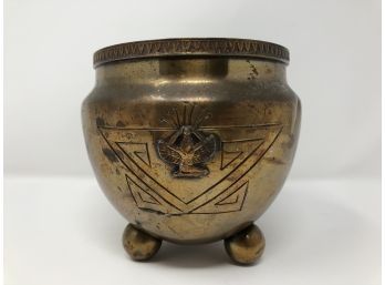 Antique Egyptian Revival Bronze Vessel Pot