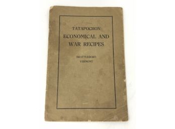 WWI Tatapochon Economical And War Recipes