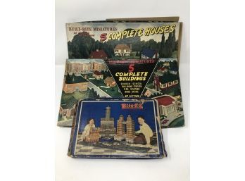 Collection Of (3) Vintage Built Rite Models / Miniatures