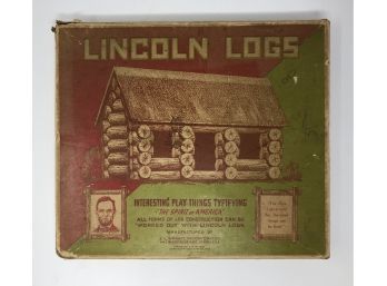 Vintage Lincoln Logs In Orginal Box